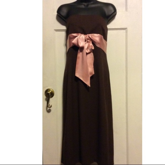 Ruth Strapless Pink Bow Dress - Picture 3 of 5